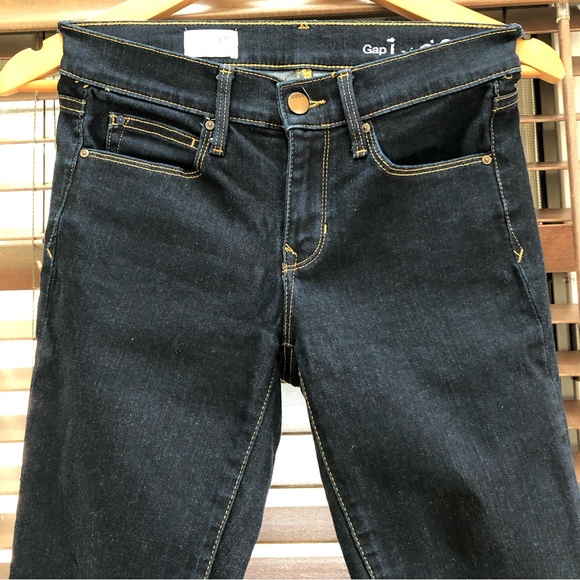 GAP low-rise dark wash jegging size 26r - Picture 8 of 9
